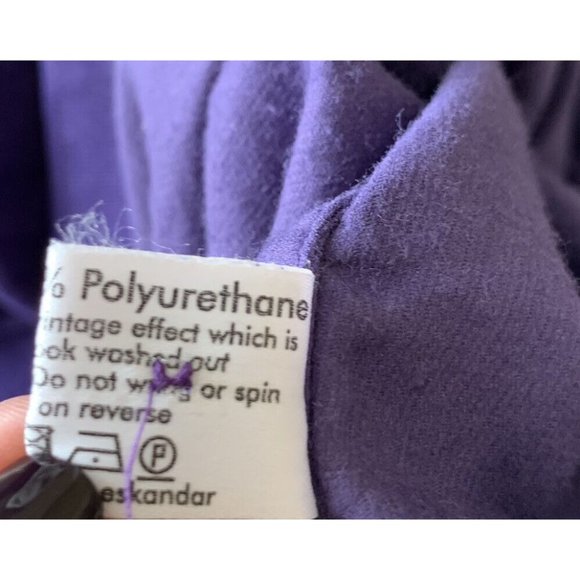 Eskandar Purple Cotton Corduroy Shirt Shirting Top Tunic Tincture sz 0 XS GOOP - Picture 11 of 11